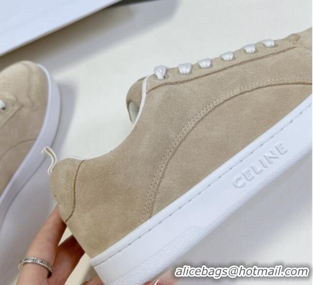 Discount Celine Suede Sneakers Beige 719085