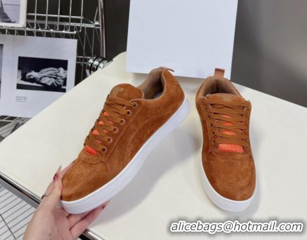 Buy Luxury Celine Suede Sneakers Brown 719086