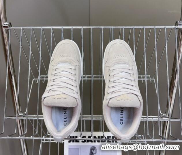 Good Quality Celine Suede Sneakers Grey 719087