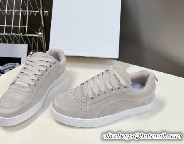 Good Quality Celine Suede Sneakers Grey 719087