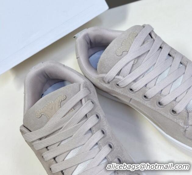 Good Quality Celine Suede Sneakers Grey 719087