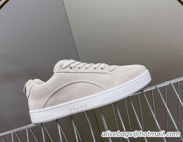 Good Quality Celine Suede Sneakers Grey 719087