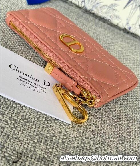 Market Sells Dior 30 Montaigne Glycine Key Pouch in Grained Calfskin CD5120 Pale Pink 2024