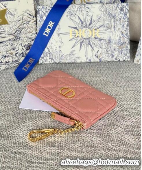 Market Sells Dior 30 Montaigne Glycine Key Pouch in Grained Calfskin CD5120 Pale Pink 2024