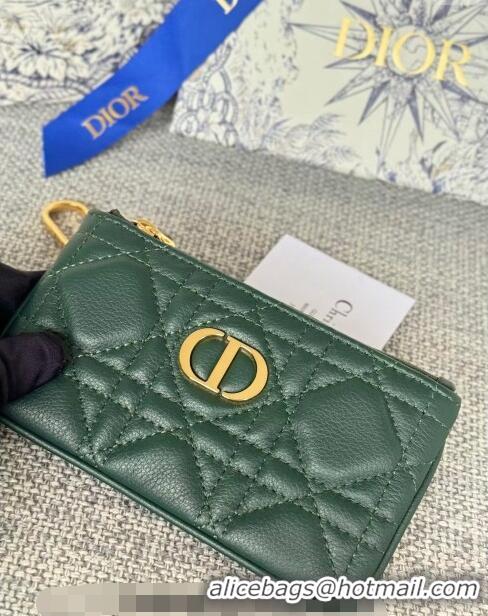 Buy Classic Dior 30 Montaigne Glycine Key Pouch in Grained Calfskin CD5120 Green 2024