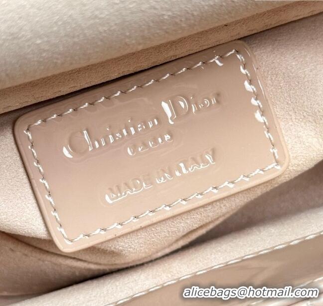 Luxury Grade Dior Lady D-Joy Micro Bag in Patent Calfskin S0806 Nude Pink 2024