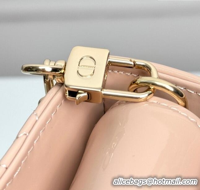 Spot Bulk Dior Lady D-Joy Small Bag in Patent Calfskin M0806 Nude Pink 2024