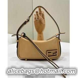 Spot Bulk Fendi Simply Mini Hobo bag in leather 8662S Beige 2024