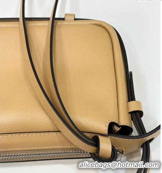 Spot Bulk Fendi Simply Mini Hobo bag in leather 8662S Beige 2024