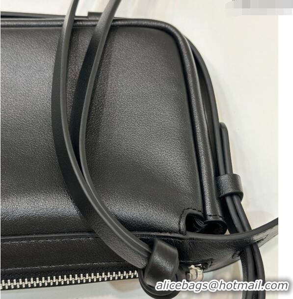 Top Quality Fendi Simply Mini Hobo bag in leather 8662S Black 2024