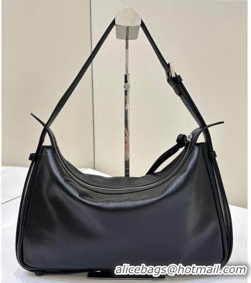 Most Popular Fendi Simply Medium Hobo bag in leather 8662L Black 2024