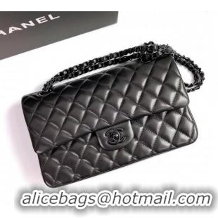 Luxurious Grade Chanel Lambskin Classic Medium Flap Bag A01112 All Black