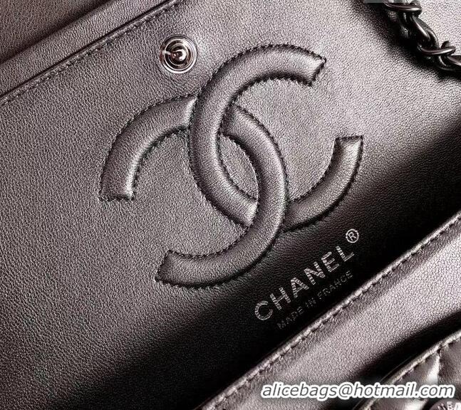 Luxurious Grade Chanel Lambskin Classic Medium Flap Bag A01112 All Black