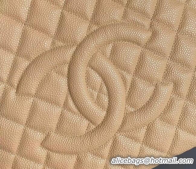 Top Grade Chanel Grand Shopping Tote GST Bag in Grained Calfskin CH7090 Beige 2024