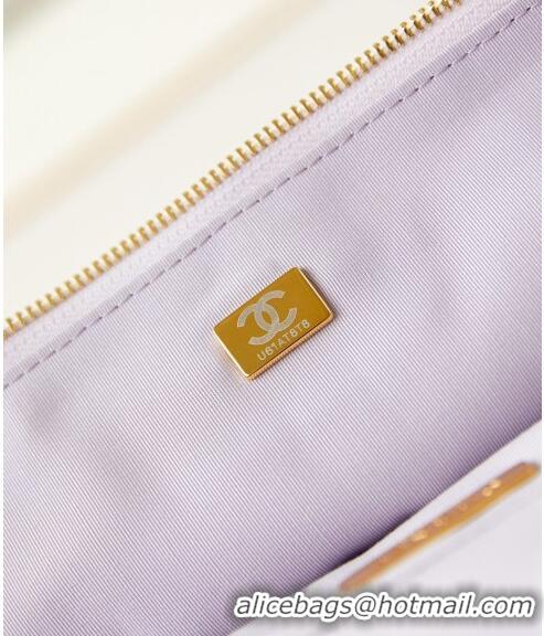 Well Crafted Chanel Fabric Belt bag AS4718 Pale Purple/Blue/Green 2024