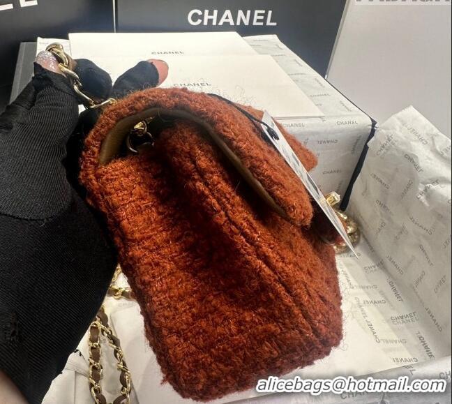 Pretty Style Chanel Classic Tweed Mini Flap Bag A69900 Brown 2024