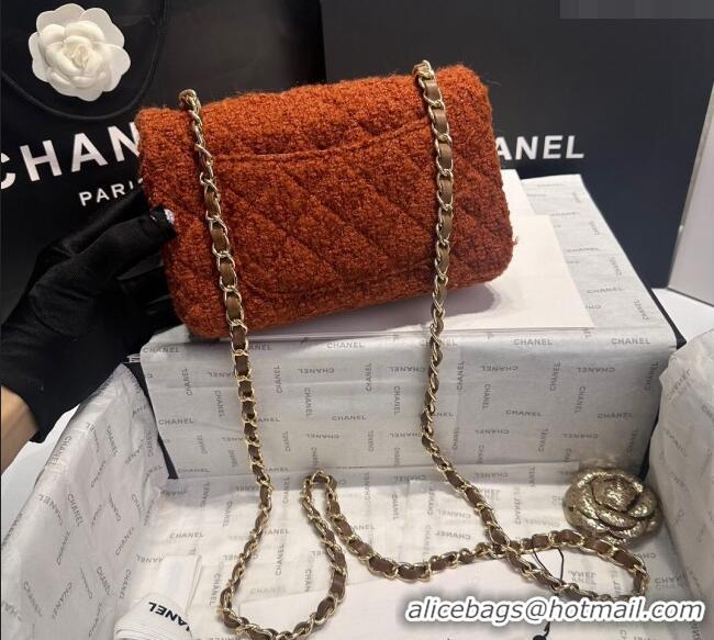 Pretty Style Chanel Classic Tweed Mini Flap Bag A69900 Brown 2024