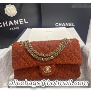 Grade Promotional Chanel Classic Tweed Medium Flap Bag A01112 Brown 2024