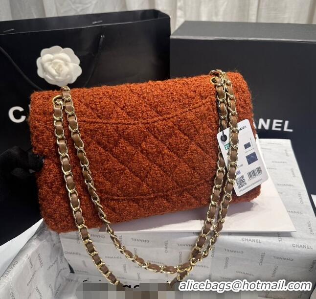 Grade Promotional Chanel Classic Tweed Medium Flap Bag A01112 Brown 2024