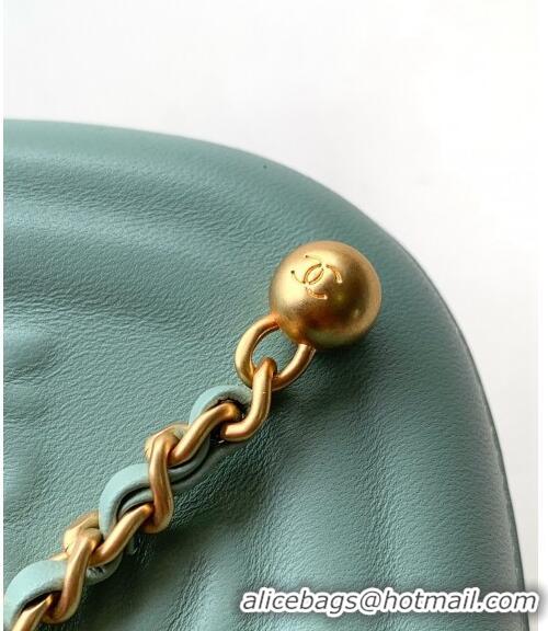 Best Price Chanel Lambskin Round Clutch with Chain CH8023 Green 2024