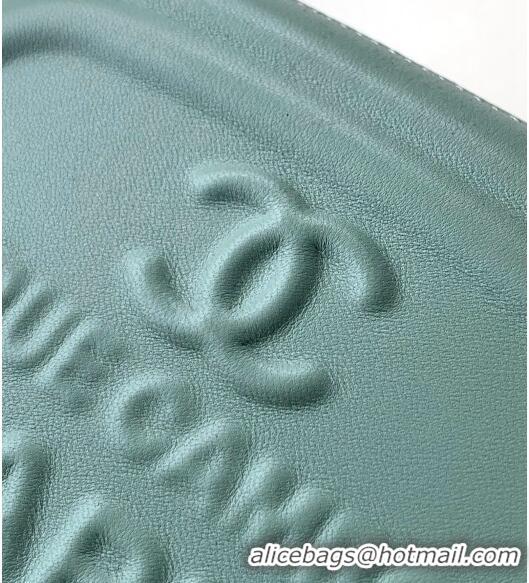 Best Price Chanel Lambskin Round Clutch with Chain CH8023 Green 2024