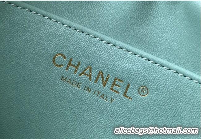 Best Price Chanel Lambskin Round Clutch with Chain CH8023 Green 2024