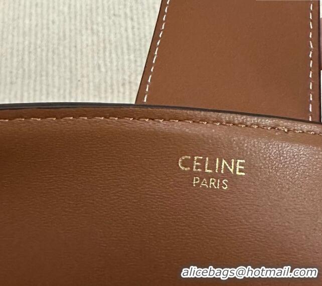 Unique Style Celine Medium Louise Bucket bag in Smooth Calfskin 116613 Brown 2024