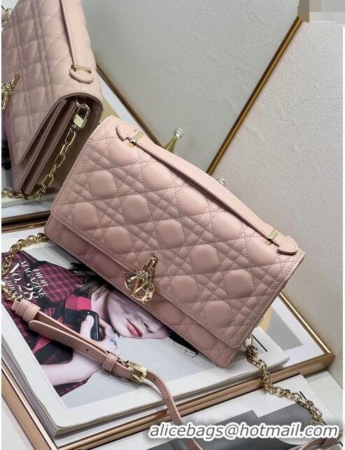 Traditional Specials Dior My Dior Top Handle Bag in Latte Cannage Lambskin 8807 Pink 2024