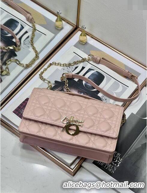 Traditional Specials Dior My Dior Top Handle Bag in Latte Cannage Lambskin 8807 Pink 2024