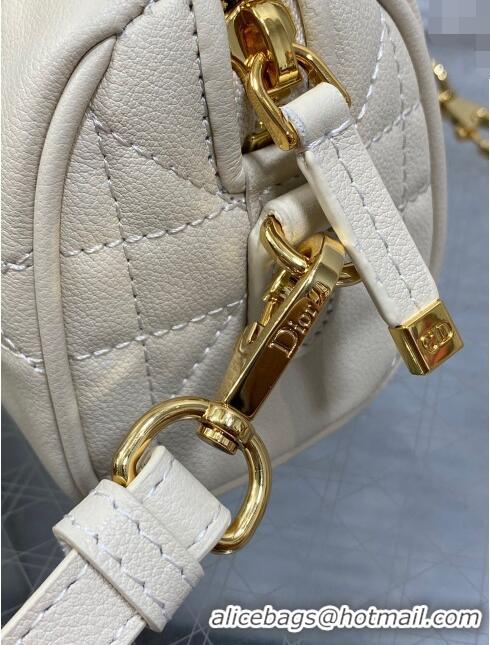 Top Quality Dior Groove 16 Mini Boston Bag in Macrocannage Calfskin CD5116 Beige 2024