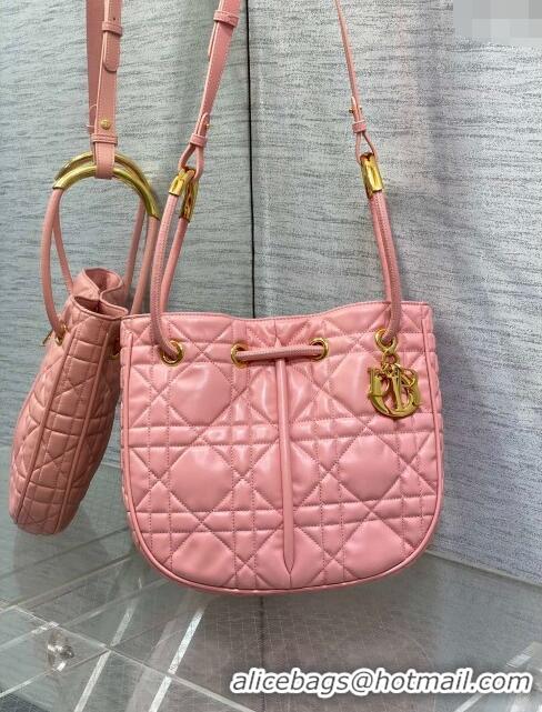 Promotional Dior Medium Dior Nolita Bag in Macrocannage Lambskin CD1424 Pink 2024