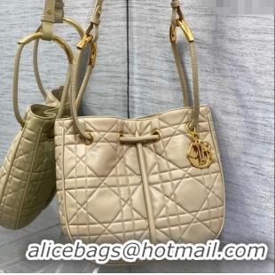 Best Price Dior Medium Dior Nolita Bag in Macrocannage Lambskin CD1424 Beige 2024