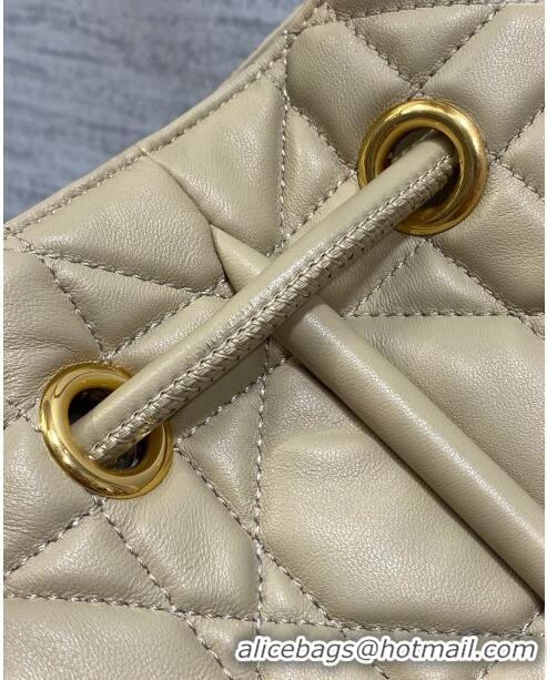 Best Price Dior Medium Dior Nolita Bag in Macrocannage Lambskin CD1424 Beige 2024