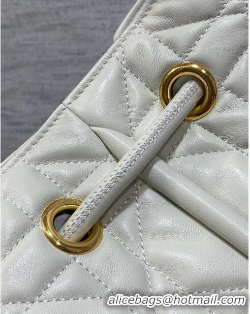 Well Crafted Dior Medium Dior Nolita Bag in Macrocannage Lambskin CD1424 White 2024