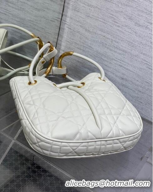 Well Crafted Dior Medium Dior Nolita Bag in Macrocannage Lambskin CD1424 White 2024