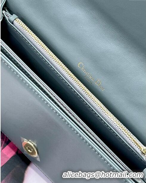 Famous Brand Dior Lady Dior Pouch in Cannage Lambskin M81B Blue Grey 2024