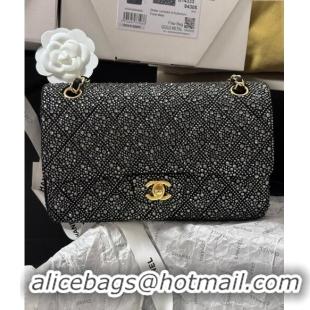 Trendy Design Chanel Classic Medium Flap Bag with Strass A01112 Black 2024