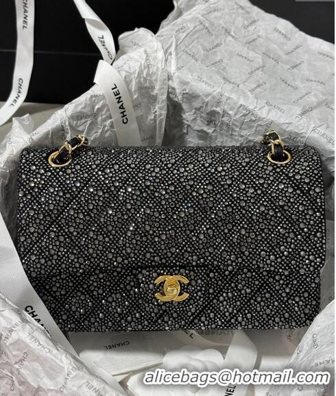 Trendy Design Chanel Classic Medium Flap Bag with Strass A01112 Black 2024