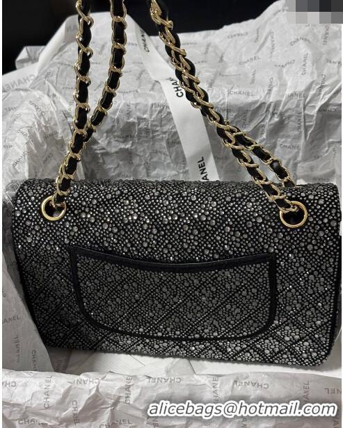 Trendy Design Chanel Classic Medium Flap Bag with Strass A01112 Black 2024