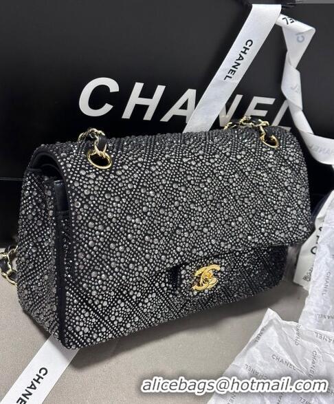 Trendy Design Chanel Classic Medium Flap Bag with Strass A01112 Black 2024