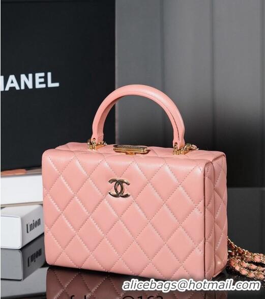 Famous Brand Chanel Lambskin Vanity Case Bag 2025A Light Pink