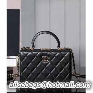 Best Price Chanel Lambskin Vanity Case Bag 2025A Black