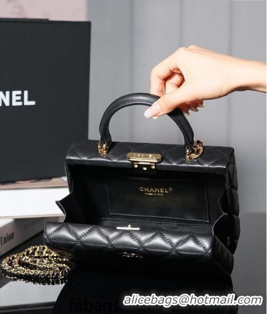 Best Price Chanel Lambskin Vanity Case Bag 2025A Black