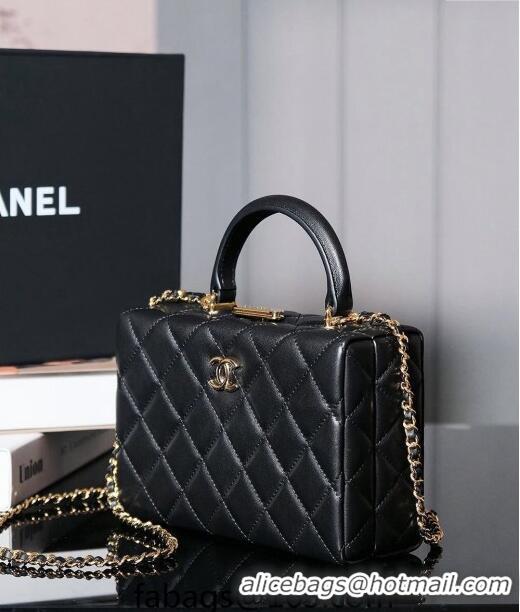 Best Price Chanel Lambskin Vanity Case Bag 2025A Black