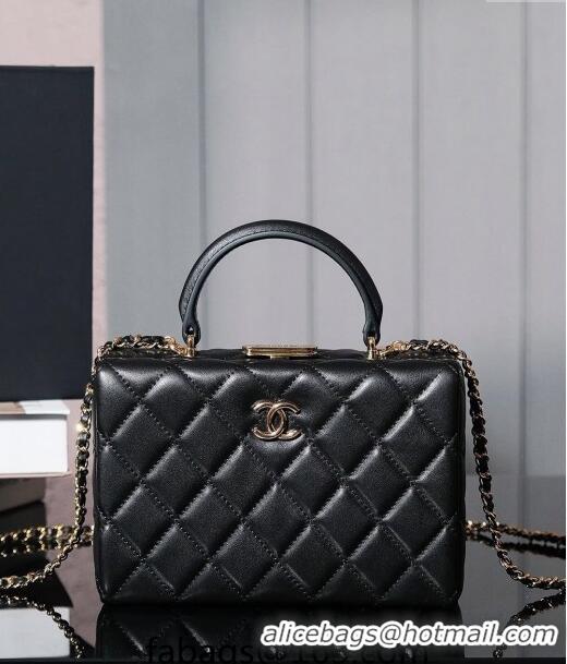 Best Price Chanel Lambskin Vanity Case Bag 2025A Black