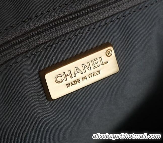 Top Grade Chanel Suede Shopping Bag 2025C Grey