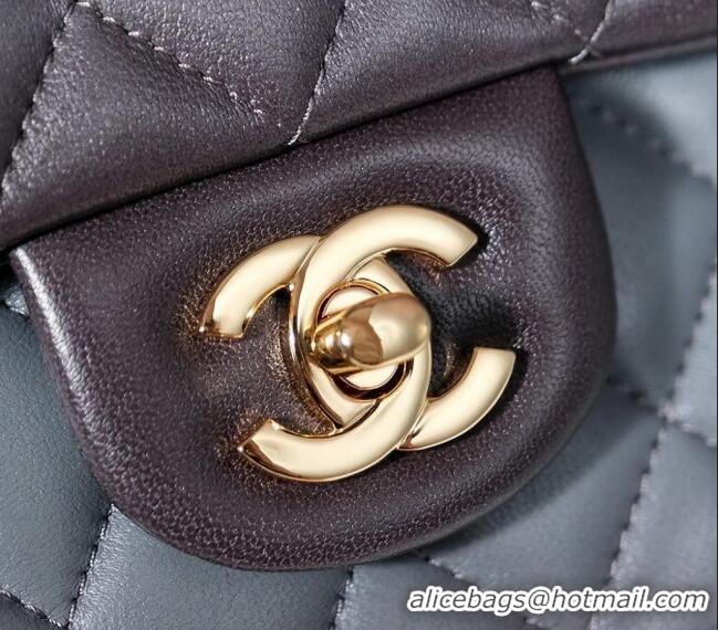 Luxurious Chanel Gradient Lambskin Classic 11.12 Flap Bag A01112 Grey 2024