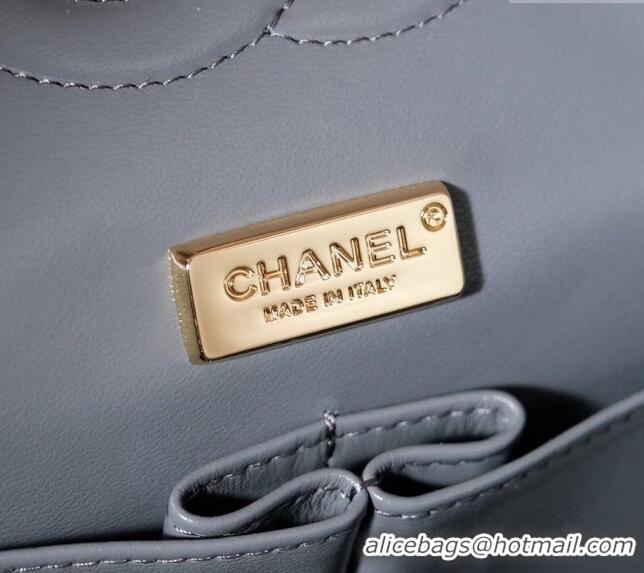 Luxurious Chanel Gradient Lambskin Classic 11.12 Flap Bag A01112 Grey 2024