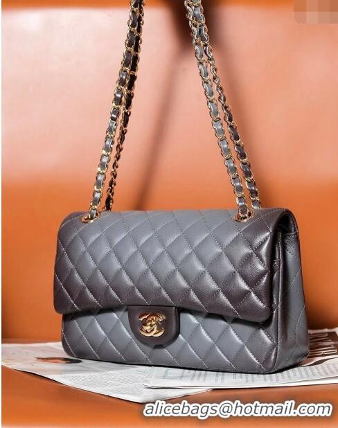 Luxurious Chanel Gradient Lambskin Classic 11.12 Flap Bag A01112 Grey 2024