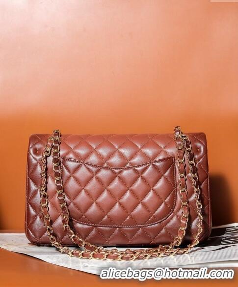 Good Taste Chanel Gradient Lambskin Classic 11.12 Flap Bag A01112 Brown 2024